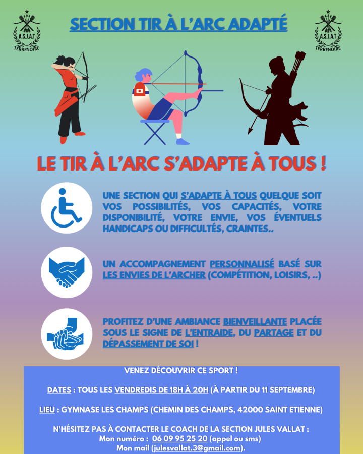 Nouvelle section sport adapté ! 🏹